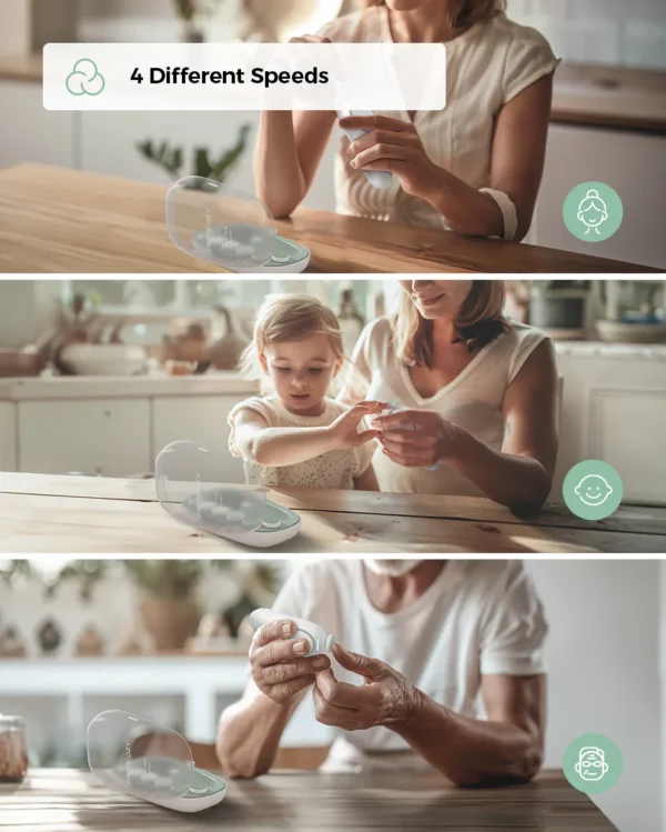 Momcozy NC02 – Prerës Elektrik për Thonjtë e Bebes (Low Noise) (Kopje)