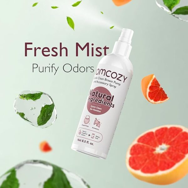 Momcozy Quick Clean Spray – Sprej Natyral për Pastrim të Shpejtë të Pompës së Gjirit dhe Aksesorëve