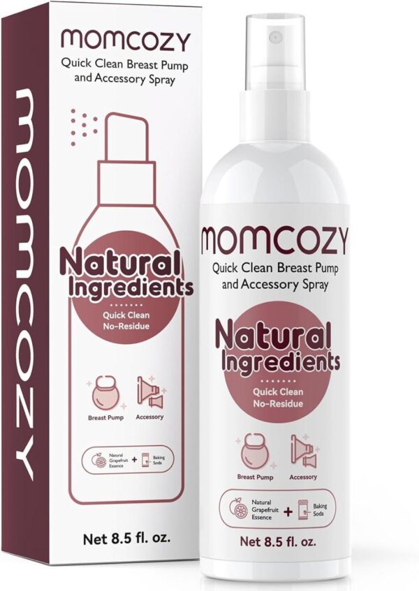 Momcozy Quick Clean Spray – Sprej Natyral për Pastrim të Shpejtë të Pompës së Gjirit dhe Aksesorëve