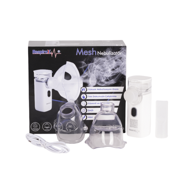 Nebulizator Mesh Digjital RespiroX – Portativ & i Qetë