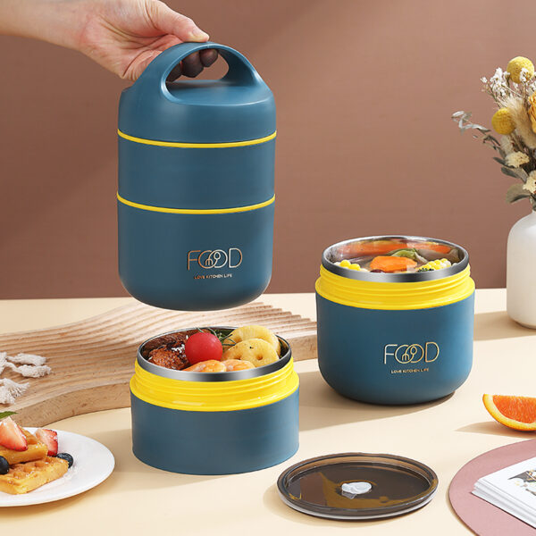 Kuti Termike Ushqimi FOOD me 2 Kate – Dizajn Modern & Praktik